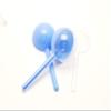 12 fillable Baby rattles Shower Favors Candy Bath Bombs Holders 2.5" Dia / 60mm (Blue) view 1