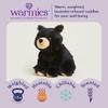 warmies Microwavable & Weighted Stuffed Animals, Black Bear - Heated Stuffed Animal Plushie for Warmth & Comfort - Cute Soft Plush Toys for Adults & Children (Boys, Girls, Babies & Toddlers) view 2