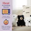 warmies Microwavable & Weighted Stuffed Animals, Black Bear - Heated Stuffed Animal Plushie for Warmth & Comfort - Cute Soft Plush Toys for Adults & Children (Boys, Girls, Babies & Toddlers) view 4