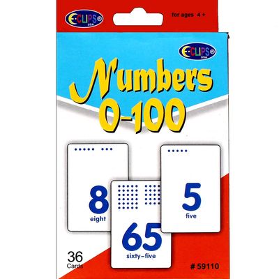 0-100 Numbers Flash Cards (Units per case: 48)