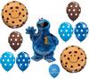 10pc COOKIE MONSTER new BALLOON set CHOCOLATE chip COOKIE ANY OCCASION view 1