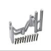 Aluminum Servo Mount For LOSI 1:6 4WD Super Baja Rey LOS05013 / Super Baja Rey 2.0 LOS05021 Upgrades - Silver view 1