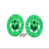 GPM for Traxxas Unlimited Desert Racer 4X4 (#85076-4) Upgrade Parts Aluminum +3mm Hex with Brake Disk - 1Pr Set Green view 1
