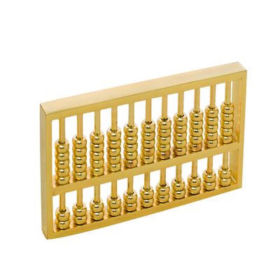 BRABUD Mini Copper Abacus Decoration Chinese Calculator Math Calculating Tool for Kids Adult Collection WQ018