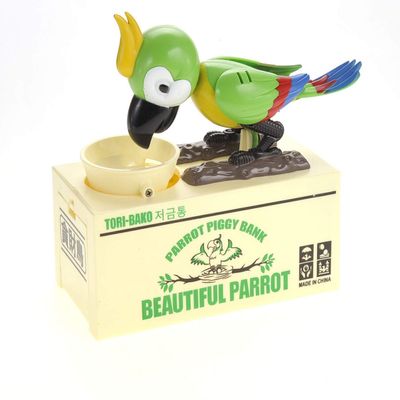 AZ Trading And Import Parrot Coin Bank (Green)