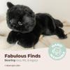 Bearington Jinx Black Cat Plush - 15" Realistic Cat Stuffed Animal with Soft Fur and Lifelike Details for Toddlers - Kitty Stuffed Animals for Girls - Adorable Cuddly Plush Toy Gift for Kids view 3