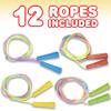 ArtCreativity 7.5ft Rainbow Jump Rope Set - 12 Pack - Vibrant Jumping Ropes for Kids - Durable Nylon Skipping Ropes - Great Birthday Party Favors, Goodie Bag Fillers, Gift Idea for Boys and Girls view 2
