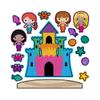 Mermaids Little Under Sea Castle Felt Play Art Set Flannel Board Story Storyboard Pieces view 1