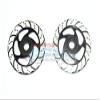 Aluminum Brake Disk With Silver Lining For LOSI 1:6 4WD Super Baja Rey LOS05013 / Super Baja Rey 2.0 LOS05021 Upgrades - Black view 1
