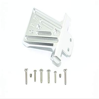 GPM For Losi 1/6 Super Baja Rey 4X4 Desert Truck Upgrade Parts Aluminum Front Bumper Mount - 1Pc Set Silver