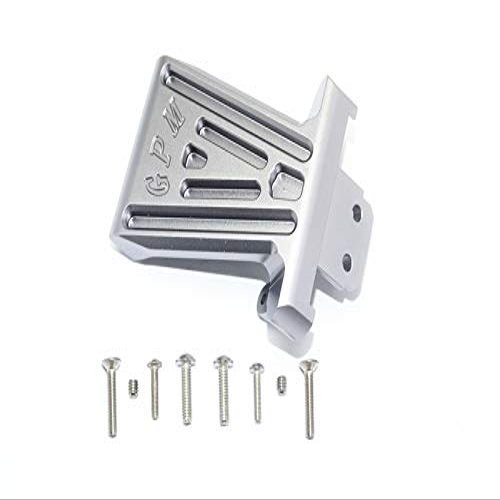 GPM For Losi 1/6 Super Baja Rey 4X4 Desert Truck Upgrade Parts Aluminum Front Bumper Mount - 1Pc Set Gray Silver
