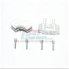 Aluminum Front Or Rear Brake Caliper For LOSI 1:6 4WD Super Baja Rey LOS05013 / Super Baja Rey 2.0 LOS05021 Upgrades - Silver view 1