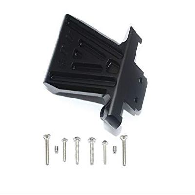 GPM For Losi 1/6 Super Baja Rey 4X4 Desert Truck Upgrade Parts Aluminum Front Bumper Mount - 1Pc Set Black