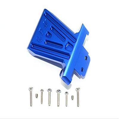 GPM For Losi 1/6 Super Baja Rey 4X4 Desert Truck Upgrade Parts Aluminum Front Bumper Mount - 1Pc Set Blue