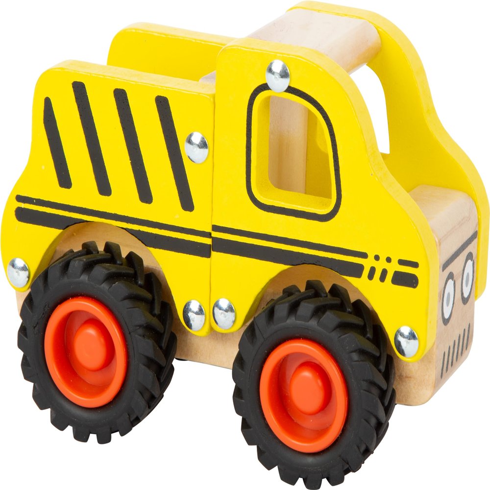 small foot wooden toys Wooden Construction Truck Designed for Children 18+ Months, Multi (11096)