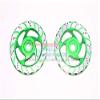 Aluminum Brake Disk With Silver Lining For LOSI 1:6 4WD Super Baja Rey LOS05013 / Super Baja Rey 2.0 LOS05021 Upgrades - Green view 1