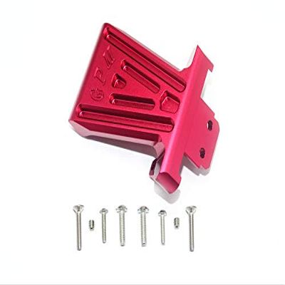 GPM For Losi 1/6 Super Baja Rey 4X4 Desert Truck Upgrade Parts Aluminum Front Bumper Mount - 1Pc Set Red