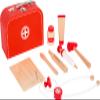 Small Foot Wooden Toys Doctor's Kit Play Set incl. Syringe, Stethoscope, Thermometer and Much More Designed for Children Ages 3+ Years view 1