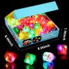 Mikulala 36 Pack Light Up Rings Glow in The Dark Party Supplies, Light up Party Favors, Goodie Bag Stuffers, Birthday Valentines Party Favors Classroom Prizes Cute Animal Treasure Box for Kids view 4