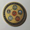 Masonic Freemason Friendship Morality Brotherly Love - United States Freemason Military Veteran Colorized Challenge Art Coin view 2