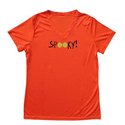 Spooky! Halloween Pickleball Ladies T-Shirt