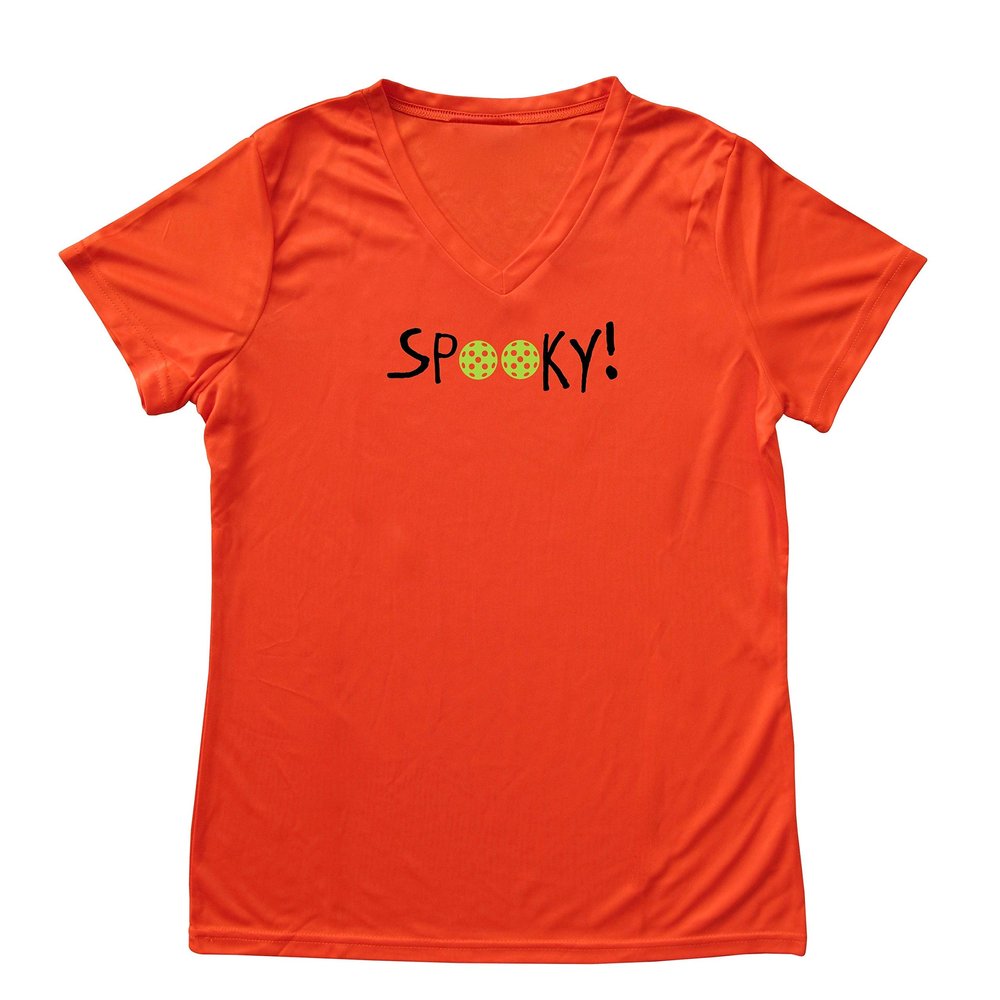 Spooky! Halloween Pickleball Ladies T-Shirt