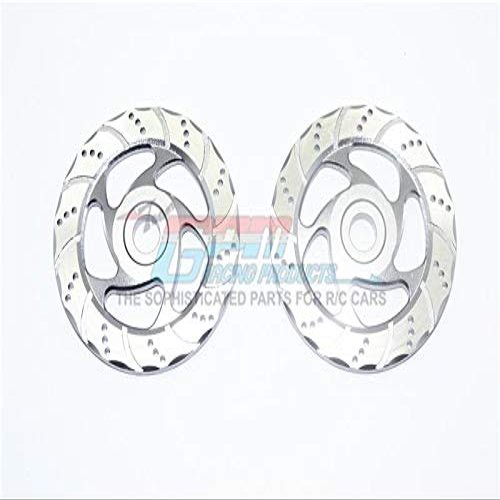 Aluminum Brake Disk With Silver Lining For LOSI 1:6 4WD Super Baja Rey LOS05013 / Super Baja Rey 2.0 LOS05021 Upgrades - Gray Silver