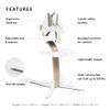 Stokke Nomi High Chair, White/Natural - Inspires Active Sitting - Tool-Free, Seamless Adjustability - Includes Baby Set with Removable Harness for Children 6-24 Months view 2
