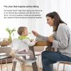 Stokke Nomi High Chair, White/Natural - Inspires Active Sitting - Tool-Free, Seamless Adjustability - Includes Baby Set with Removable Harness for Children 6-24 Months view 4