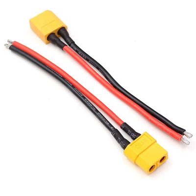 Aiyoyo XT60 Male Female Connector with 10cm 16AWG Silicon Wire Charge Lead Cable for RC Lipo Battery FPV Drone ESC 1Pair