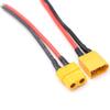 Aiyoyo XT60 Male Female Connector with 10cm 16AWG Silicon Wire Charge Lead Cable for RC Lipo Battery FPV Drone ESC 1Pair view 3