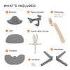 Stokke Nomi High Chair, Black/Natural - Inspires Active Sitting - Tool-Free, Seamless Adjustability - Includes Baby Set with Removable Harness for Children 6-24 Months view 3