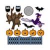 5 Little Pumpkins Halloween Nursery Rhyme Felt Play Art Set Flannel Board Story Storyboard Pieces view 1