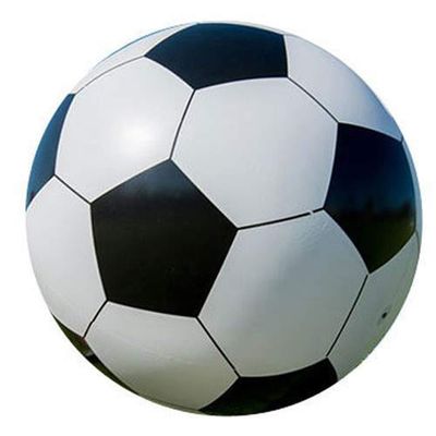 4 PIECES WHITE COLOR SOCCER BALL Inflatable Blowup 16 Inch Toy BALLS