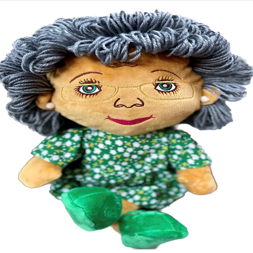 GrandmaS2Share Recordable Grandma Dolls (Nana) - Soft Plush Grandma Doll to Share with Your Loved Ones. Record Grandma's Voice for Replay. 5 Different Recordable Message Dolls