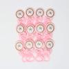AMORESCREATIONS - Decorated Baby Shower Party Favors - Baby Rattle with Sticker and Bow TIE Ribbon - Party FAVORS/12 Pieces PER Pack (Unicorn FACE) view 1