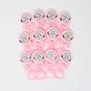 AMORESCREATIONS - Decorated Baby Shower Party Favors - Baby Rattle with Sticker and Bow TIE Ribbon - Party FAVORS/12 Pieces PER Pack (Baby Girl) view 1