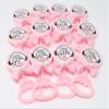 AMORESCREATIONS - Decorated Baby Shower Party Favors - Baby Rattle with Sticker and Bow TIE Ribbon - Party FAVORS/12 Pieces PER Pack (Baby Girl) view 2