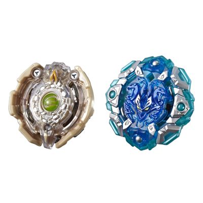Beyblade Burst Turbo Slingshock Dual Pack Engaard E4 and Stone-X Quetziko Q4-2 Right-Spin Battling Tops, Age 8+