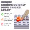Brick Popper - Separator Tool - World's Fastest Brick Remover for Kids and Adults, Gifts for Ages 6 Year Old and up, Tools Stocking Stuffer (Orange) view 3