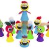 PROLOSO 40 Pcs Jumping Toys Popper Spring Launchers Bouncy Ball Hair Man view 1