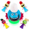 PROLOSO 40 Pcs Jumping Toys Popper Spring Launchers Bouncy Ball Hair Man view 3