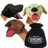 Schylling Dogs Stretchy Hand Puppets Brown, Beige (Tan) & Black Gift Set Bundle with Exclusive Matty's Toy Stop Storage Bag - 3 Pack view 1