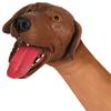Schylling Dogs Stretchy Hand Puppets Brown, Beige (Tan) & Black Gift Set Bundle with Exclusive Matty's Toy Stop Storage Bag - 3 Pack view 2