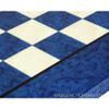 16.5 Inch Blue Erable and Elm Wood Luxury Chess Board view 4