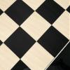 21.7 Inch Gloss Black Anegre and Maple Deluxe Chess Board view 4