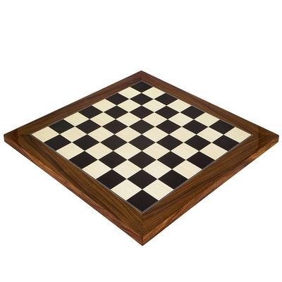 21.7 Inch Black Anegre and Palisander Deluxe Chess Board