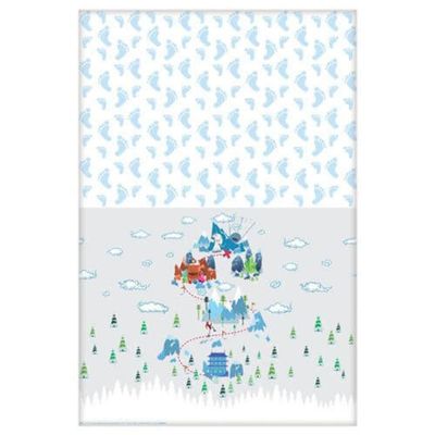 Amscan - Small Foot Paper Tablecover - Standard