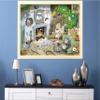 500 Piece Jigsaw Puzzle for Adults, Teens and Kids - Christmas at Chaos Farm - Funny Cartoon Jigsaw Puzzle, 1000 Piece Family Games view 3