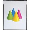 Creative Converting Club Pack Birthday Party Decorations Neon Paper Party Cone Hats, Box of 96 Paper Hats view 1
